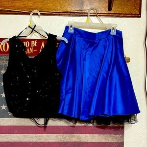 2 piece hoco dress size 3